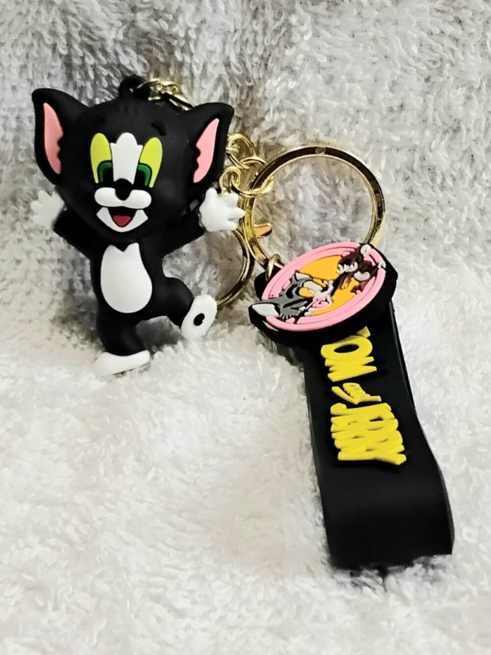 This 2/$20 3D Silicone Tom Cat Keychain made of Very Durable Rubber will Ship